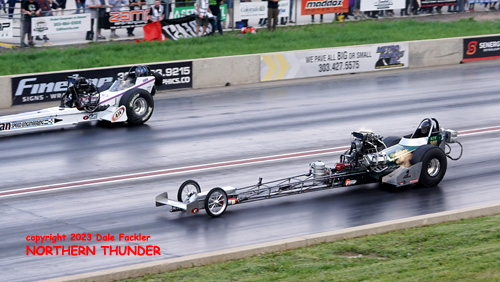 Jimi Young - 'Young Guns Racing' #380 NTF (near lane) vs 
Shawn Vanhorn -'Titan Engineering' #7354 NTF (far lane)